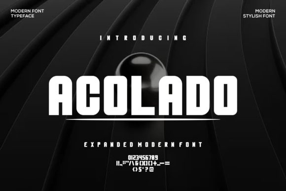 Acolado: A Modern Sans Serif Display Font for Editorial Design