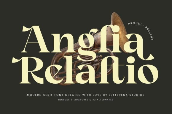Angfia Relaftio: A Luxury Serif Font for Handmade Brands