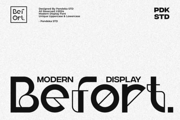 Befort: A Refined Sans Serif Display Font for Modern Branding