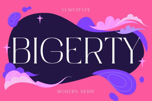 Bigerty: A Refined Serif Font for Modern Brand Identity