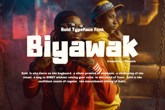 Biyawak: A Playful Slab Serif Font That Delivers Personality