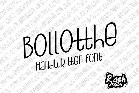 Bollotthe: A Modern Sans Serif Font for Digital Design