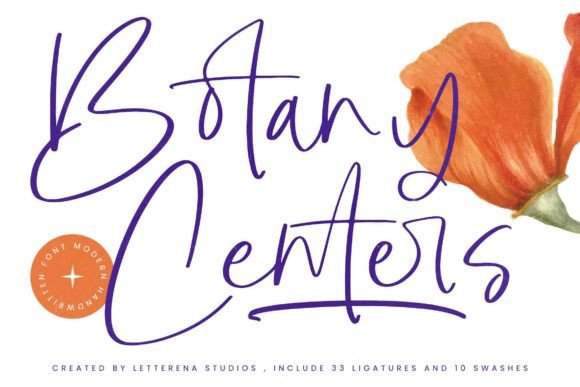Botany Centers: A Luxury Script Font for Handmade Brands