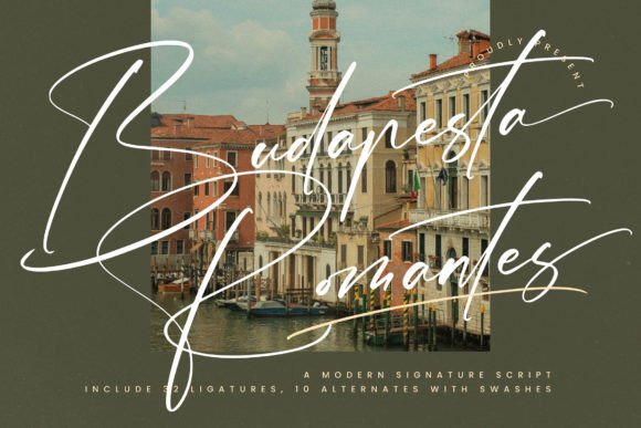 Budapesta Romantes: A Modern Script Font for Digital Branding