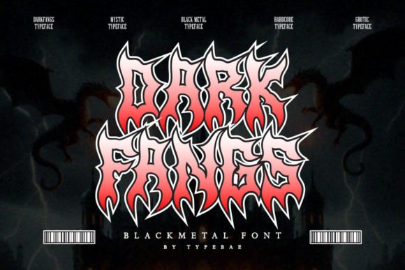 Darkfangs: A Gothic Blackletter Font for Bold Craft & Product Design