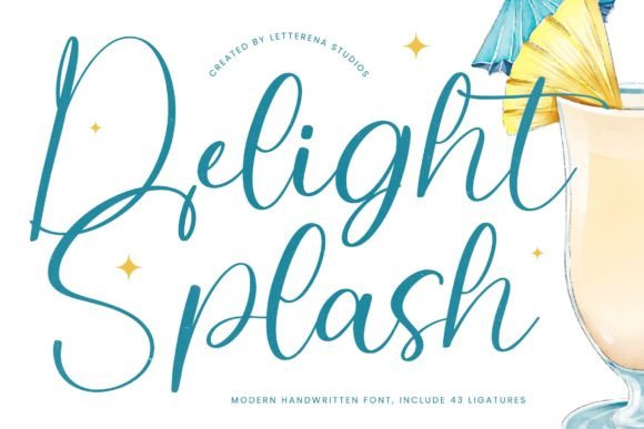 Delight Splash: A Playful Handwritten Font for Authentic Brand Identity