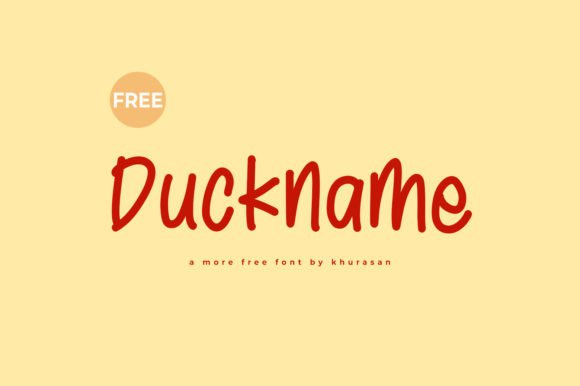 Duckname: A Handwritten Font That Feels Like It Belongs