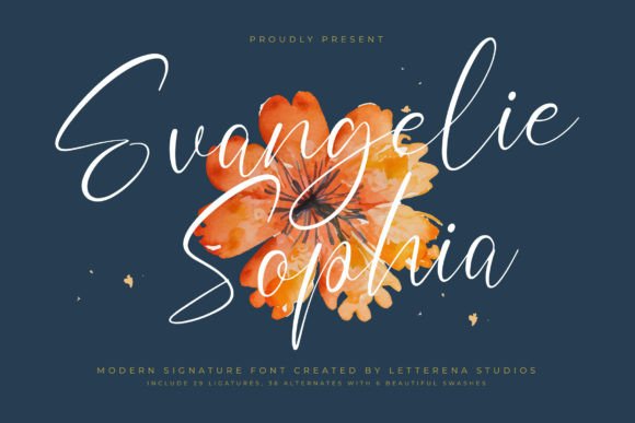 Evangelie Sophia: A Luxury Script Font for Handmade Brands
