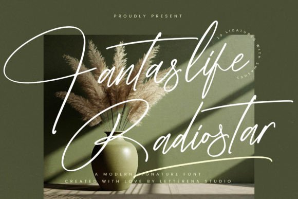 Fantaslife Radiostar: A Luxury Script Font for Scroll-Stopping Campaigns