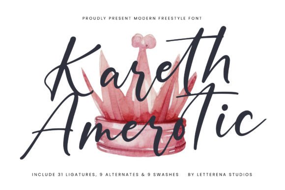 Kareth Amerotic: A Luxury Script Font That Elevates Real Branding