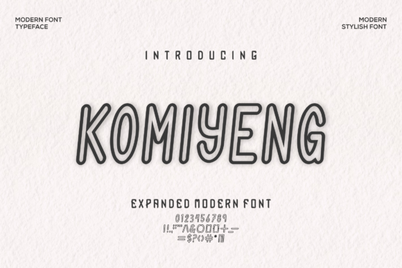 Komiyeng Font: Bold, Clean & Craft-Ready Sans Serif