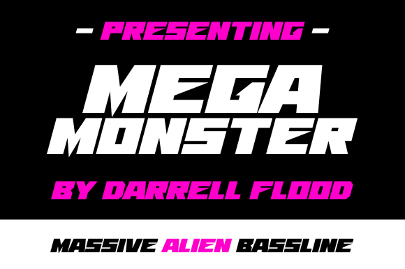 Mega Monster: A Futuristic Display Font That Commands Attention