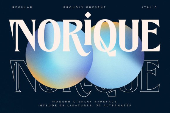 Norique: A Luxury Serif Font That Elevates Handmade Design