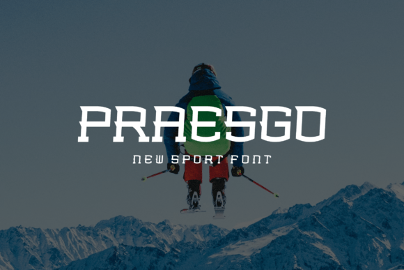 Praesgo: A Sporty Serif Font for Bold Digital Branding