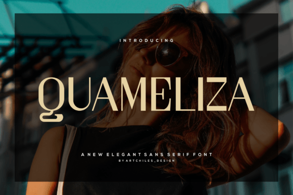 Quameliza: A Sleek Sans Serif Font for Modern Brand Identity