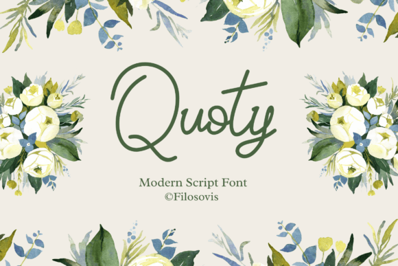 Quoty: A Playful Script Font for Editorial Charm