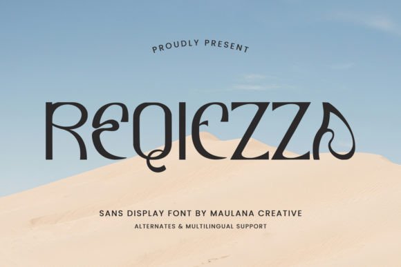 Reqiezza: A Bold, Clean Display Font for Handmade Makers