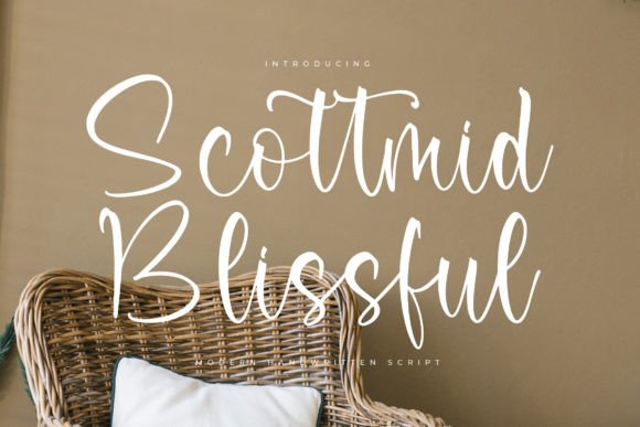 Scottmid Blissful: A Modern Handwritten Script Font for Scroll-Stopping Campaigns