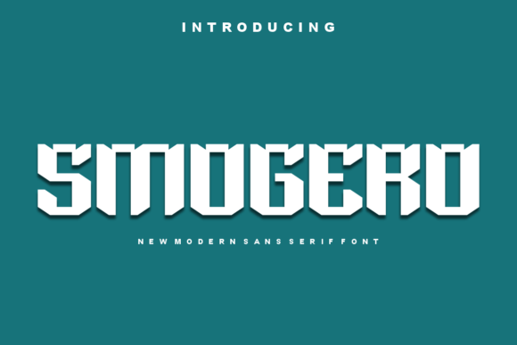 Smogero: A Bold, Authentic Sans Serif Display Font