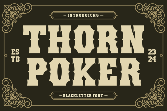 Thorn Poker: A Thoughtful Display Font for Editorial Moments