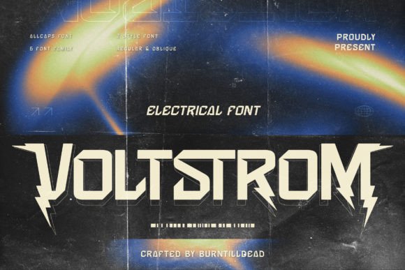 Voltstrom: A High-Energy Display Font for Digital Branding