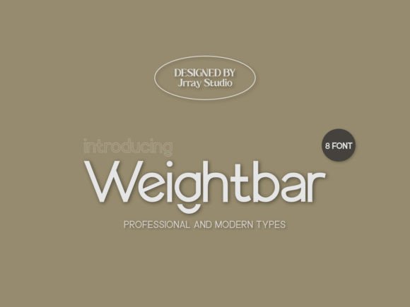 Weighbar: A Clean, Confident Sans Serif Font for Crafters